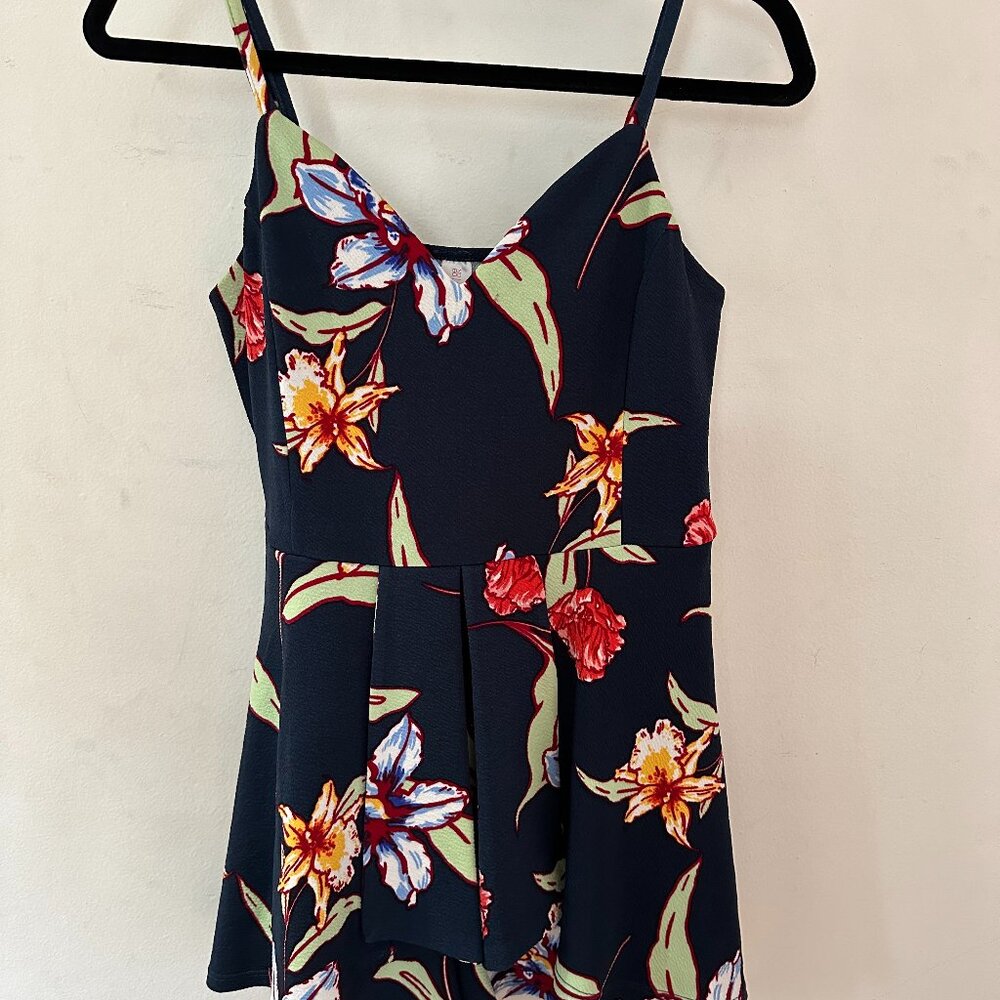 Charlotte Russe Floral Romper - Small